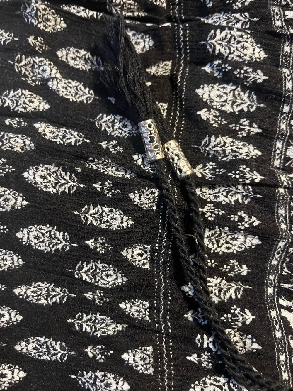 Black & White Patterned Maxi Skirt Westport - Picture 4 of 4